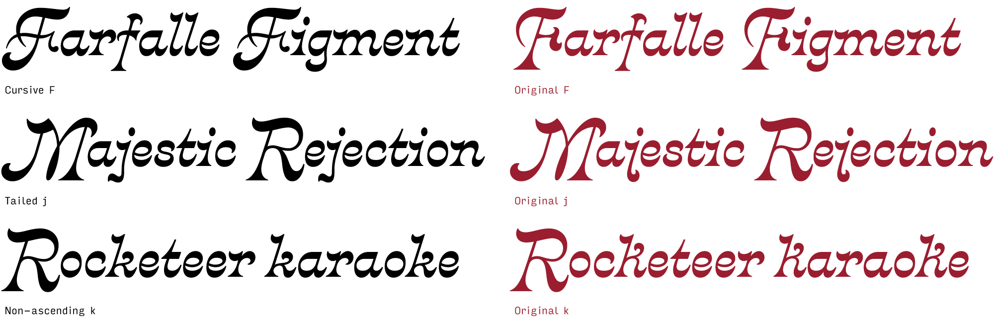 crayonette-djr font preview - main display