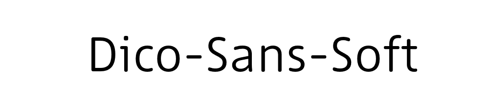dico-sans-soft font preview - main display