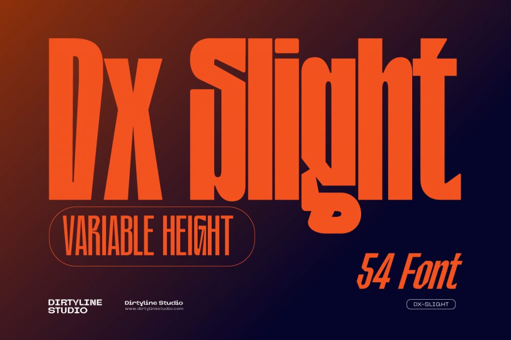 dx-hfl-std font preview - main display