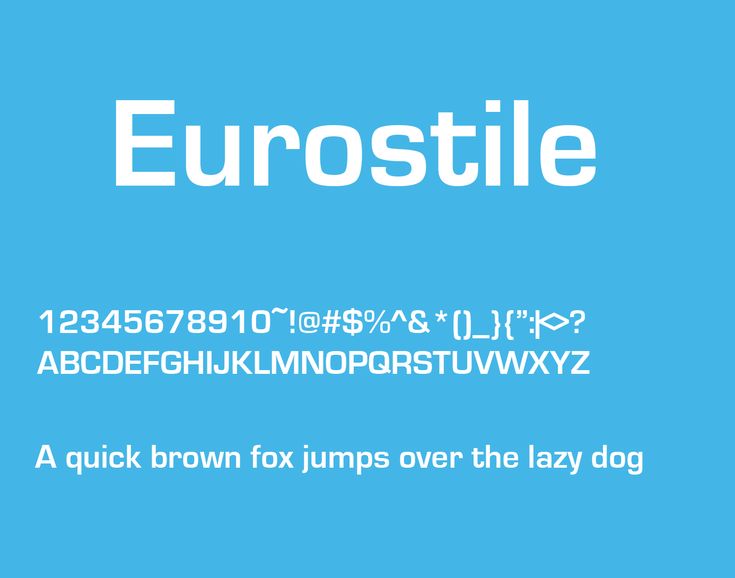 eurostile preview 5