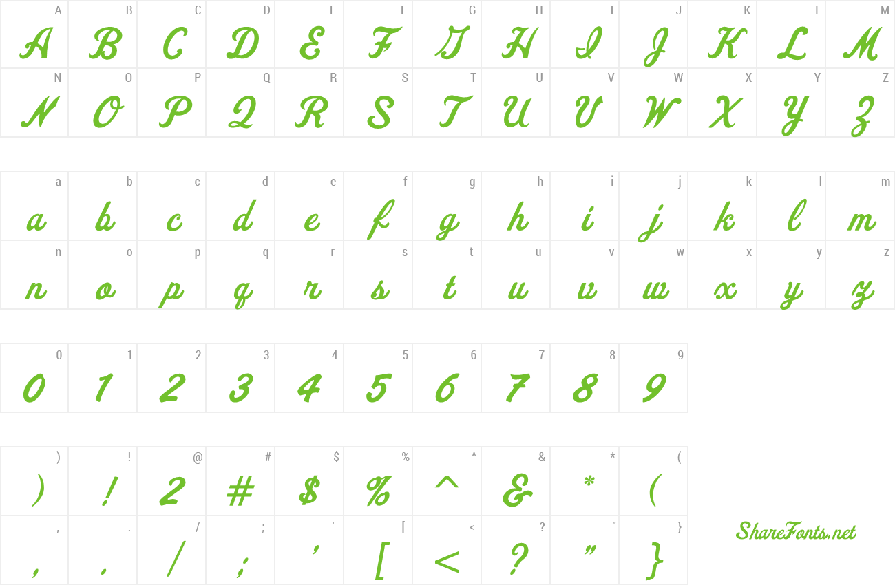 fenway-park-jf font preview - main display