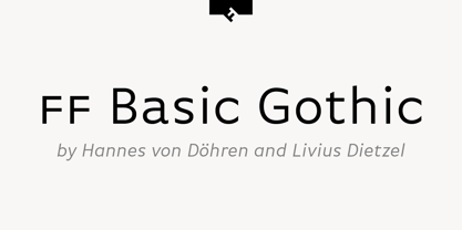 ff-basic-gothic font preview - main display