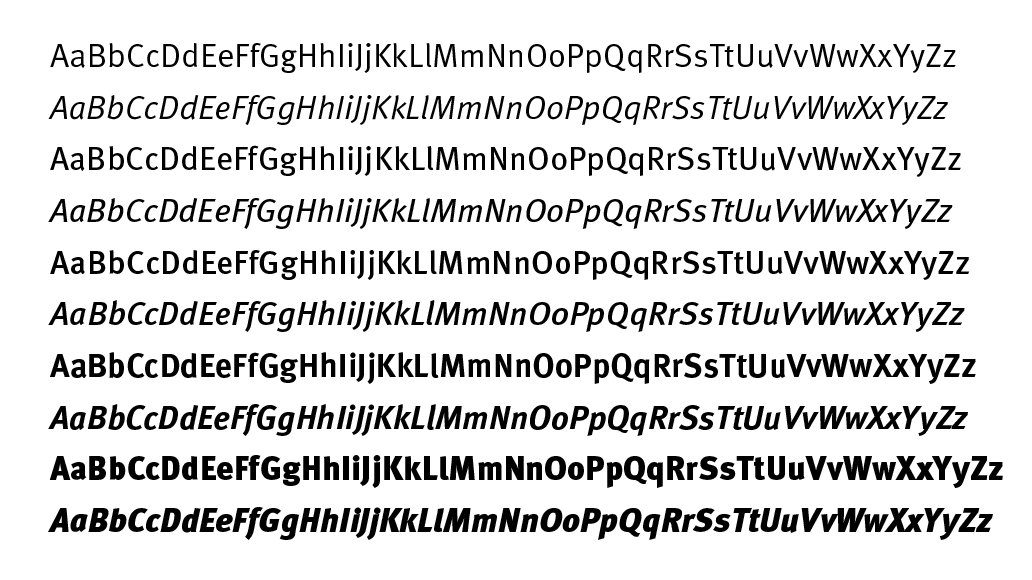 ff-meta font preview - main display