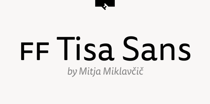 ff-tisa-sans font preview - main display