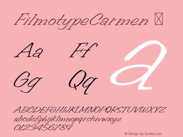 filmotype-carmen preview 1
