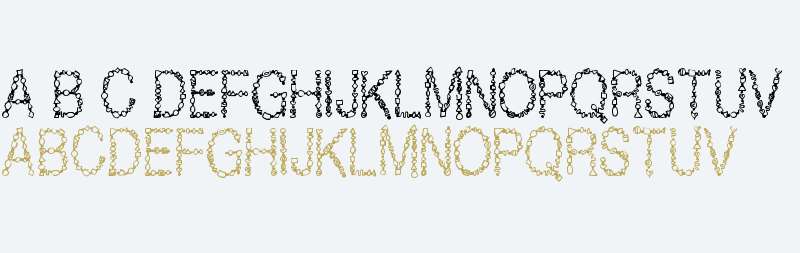 filmotype-jewel font preview - main display