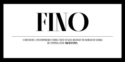 fino font preview - main display