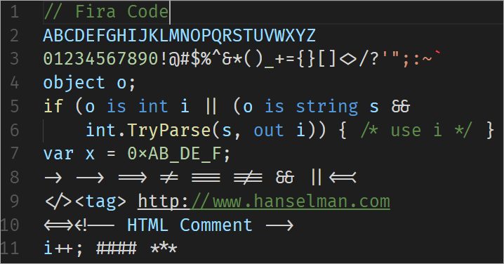 fira-code preview 4