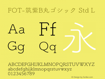 fot-tsukubrdgothic-std preview 5