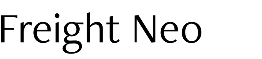 freight-neo font preview - main display