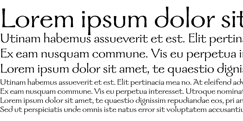 galahad font preview - main display