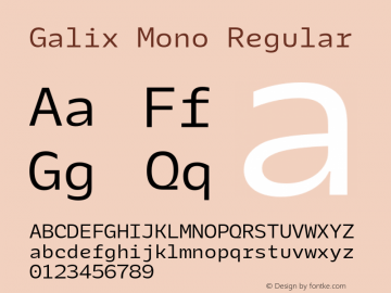 galix-mono preview 2