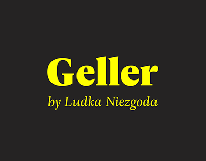 geller font preview - main display