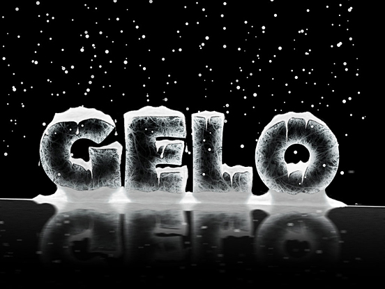 gelo font preview - main display