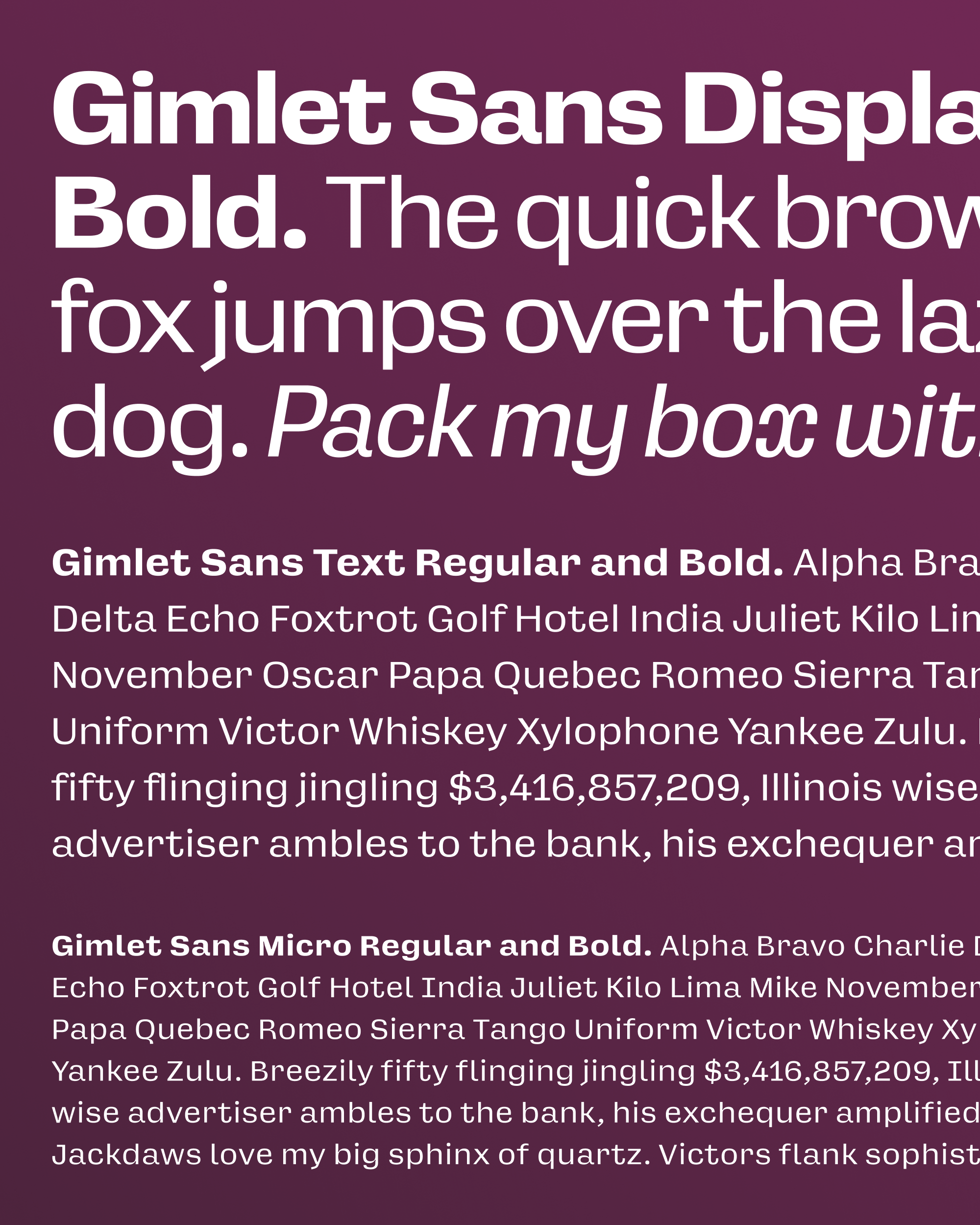 gimlet-sans-variable preview 5