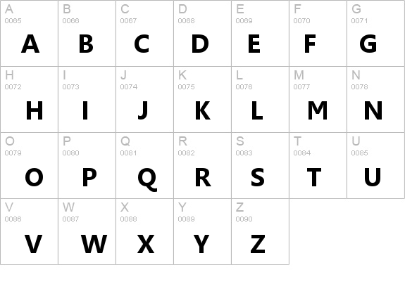 gisha font preview - main display
