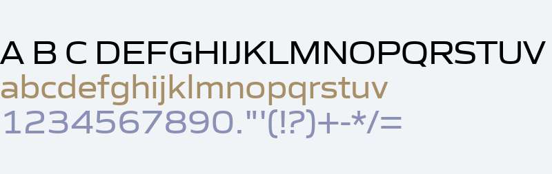 gomme-sans font preview - main display