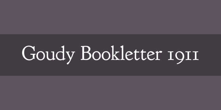 goudy-bookletter-1911 preview 1
