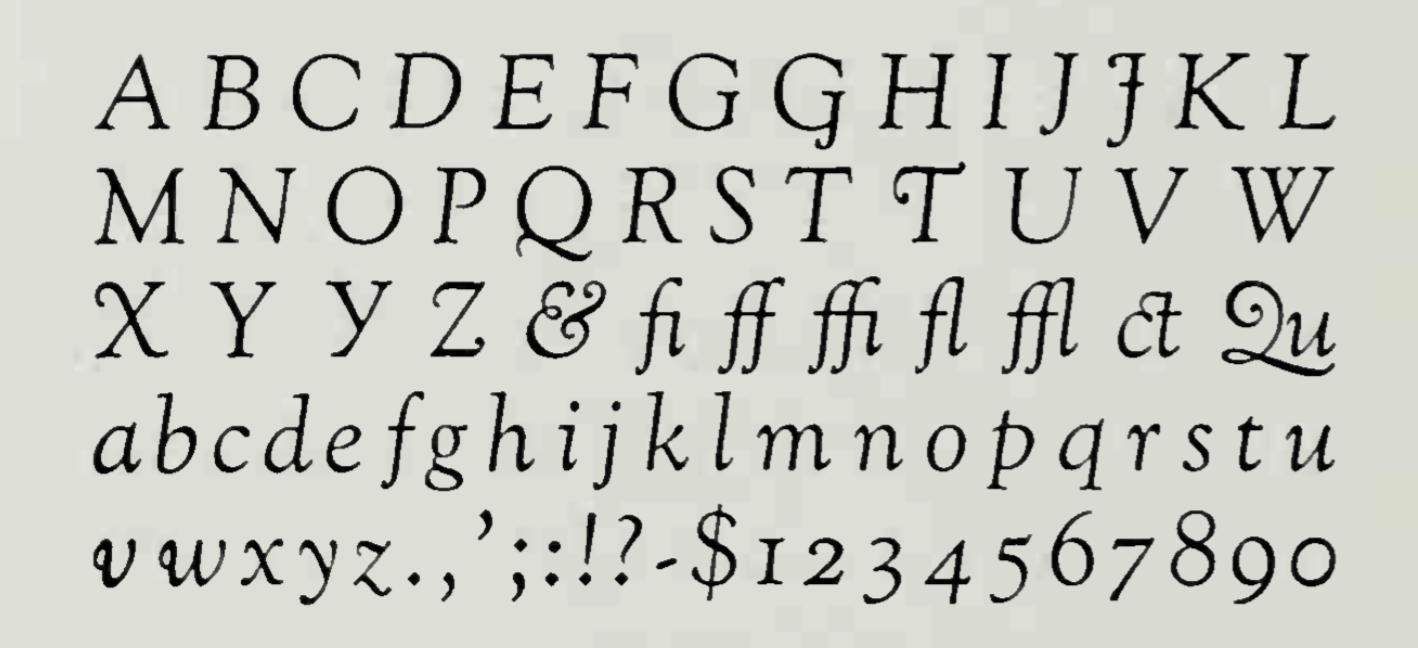 goudy-old-style font preview - main display