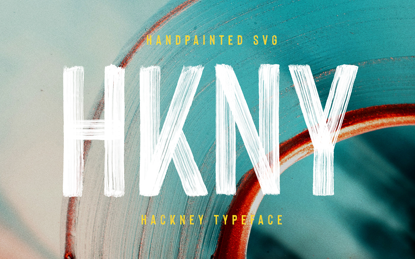 hackney font preview - main display