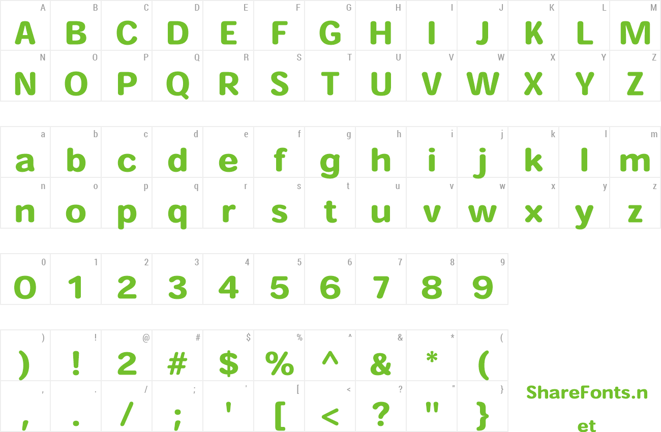 heisei-maru-gothic-std font preview - main display