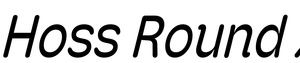 hoss-round-wide font preview - main display