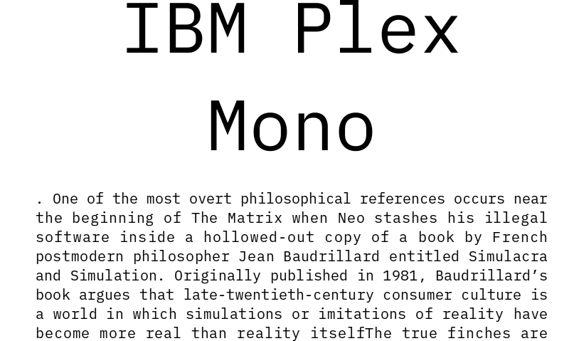ibm-plex-mono preview 3