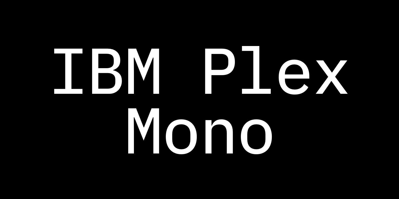 ibm-plex-mono preview 5