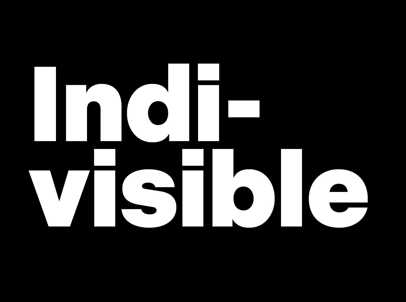 indivisible font preview - main display