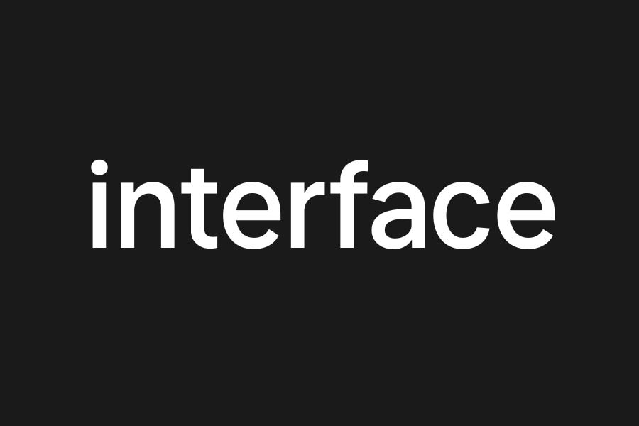 interface font preview - main display