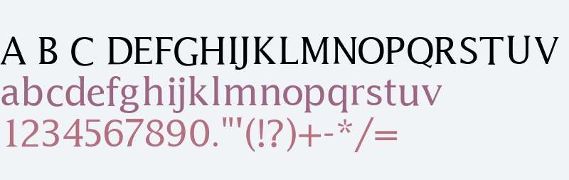 jali-latin-variable font preview - main display