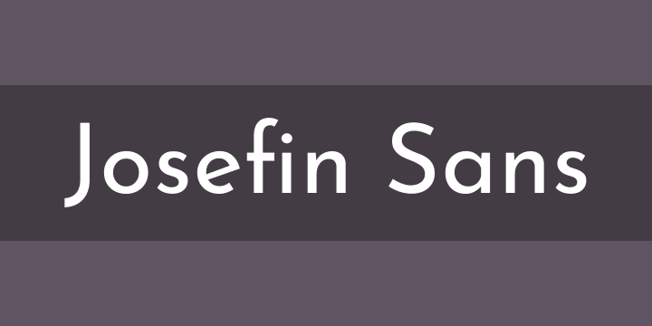 josefin-sans preview 3