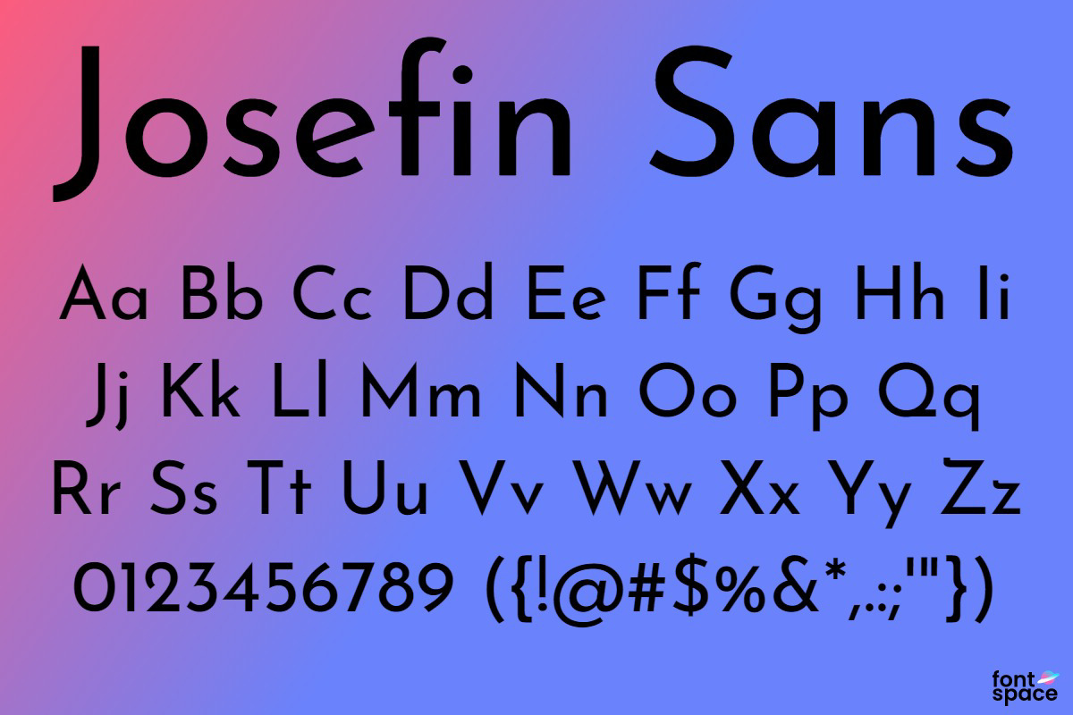 josefin-sans preview 1