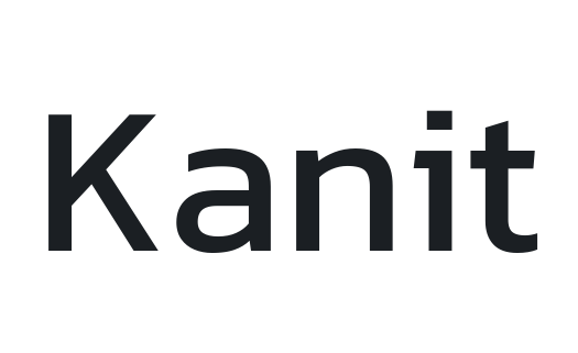 kanit font preview - main display
