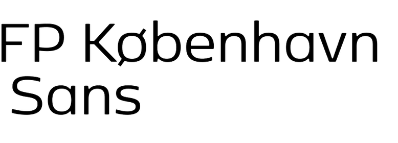 kobenhavn-sans font preview - main display