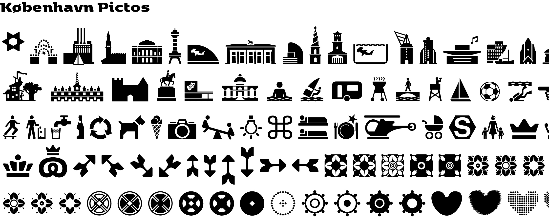 kobenhavn font preview - main display