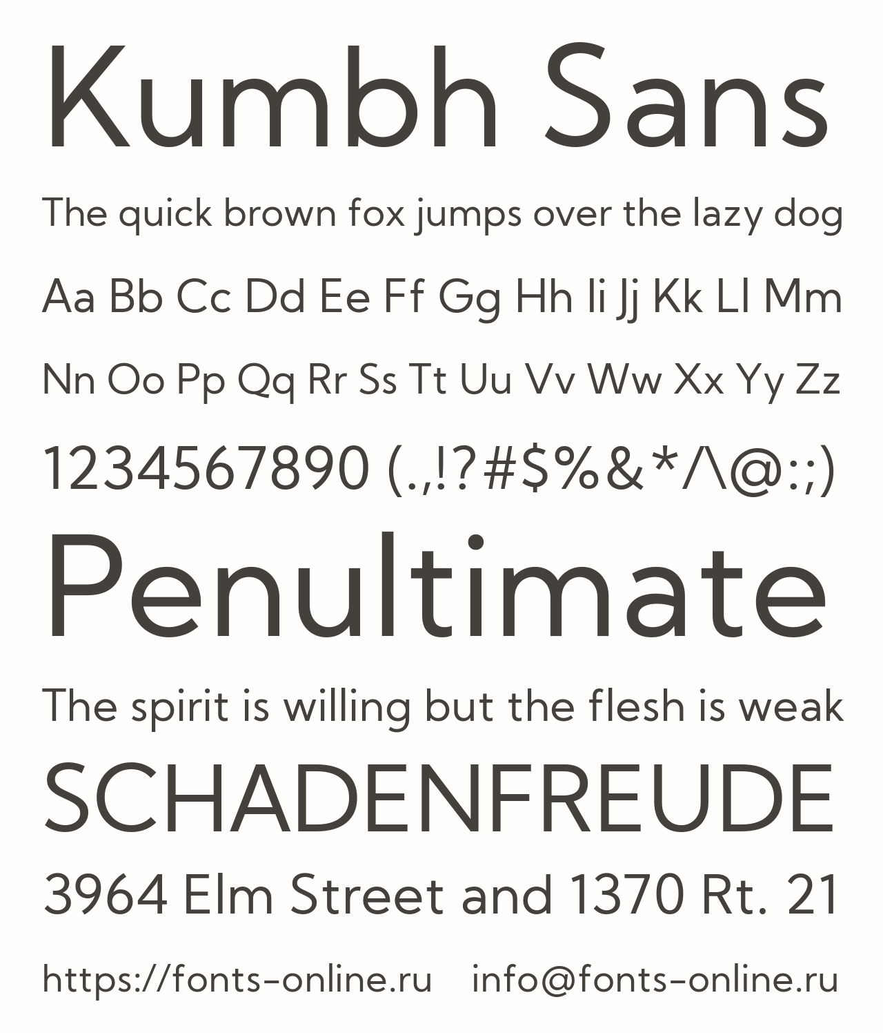 kumbh-sans-variable preview 5
