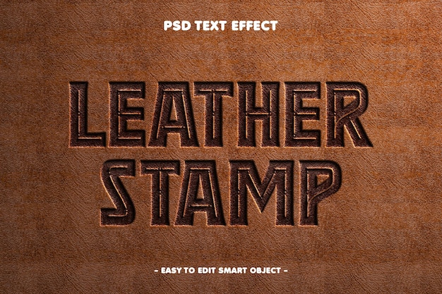leather font preview - main display
