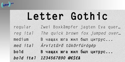 letter-gothic preview 2