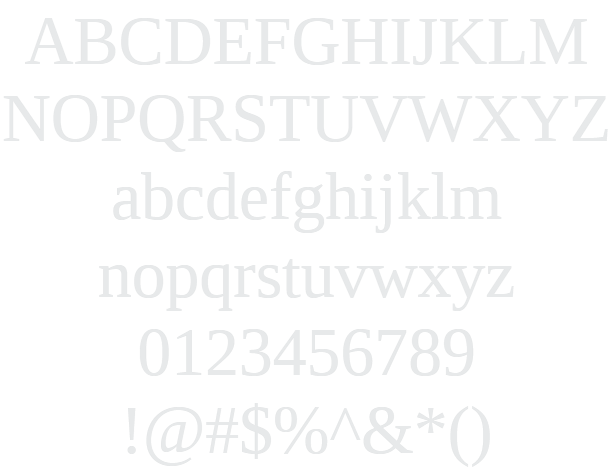 liberation-serif font preview - main display
