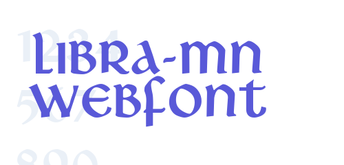 libra-mn font preview - main display