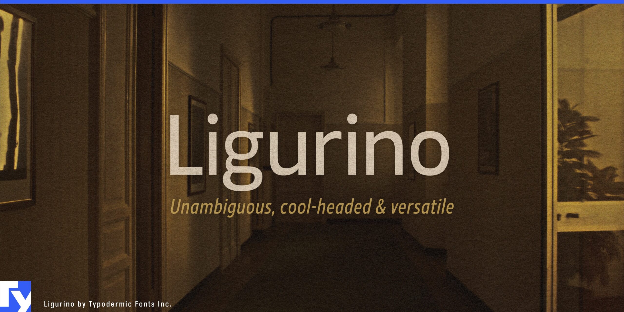 ligurino font preview - main display