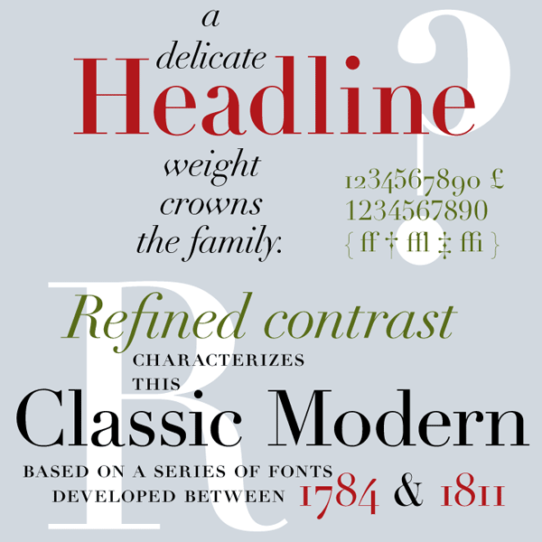 linotype-didot font preview - main display