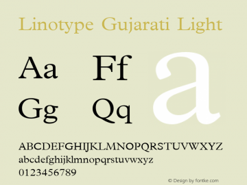 linotype-gujarati preview 1