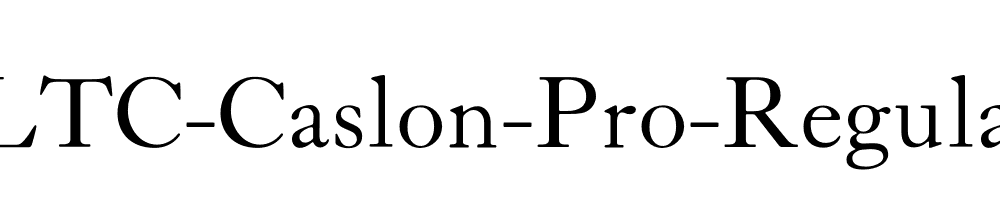 ltc-caslon-pro preview 3