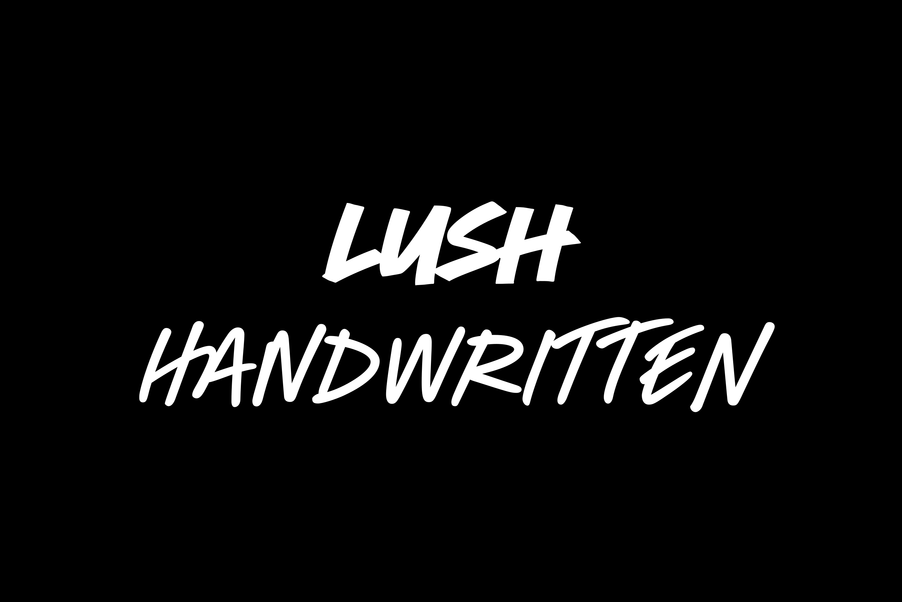 lush font preview - main display
