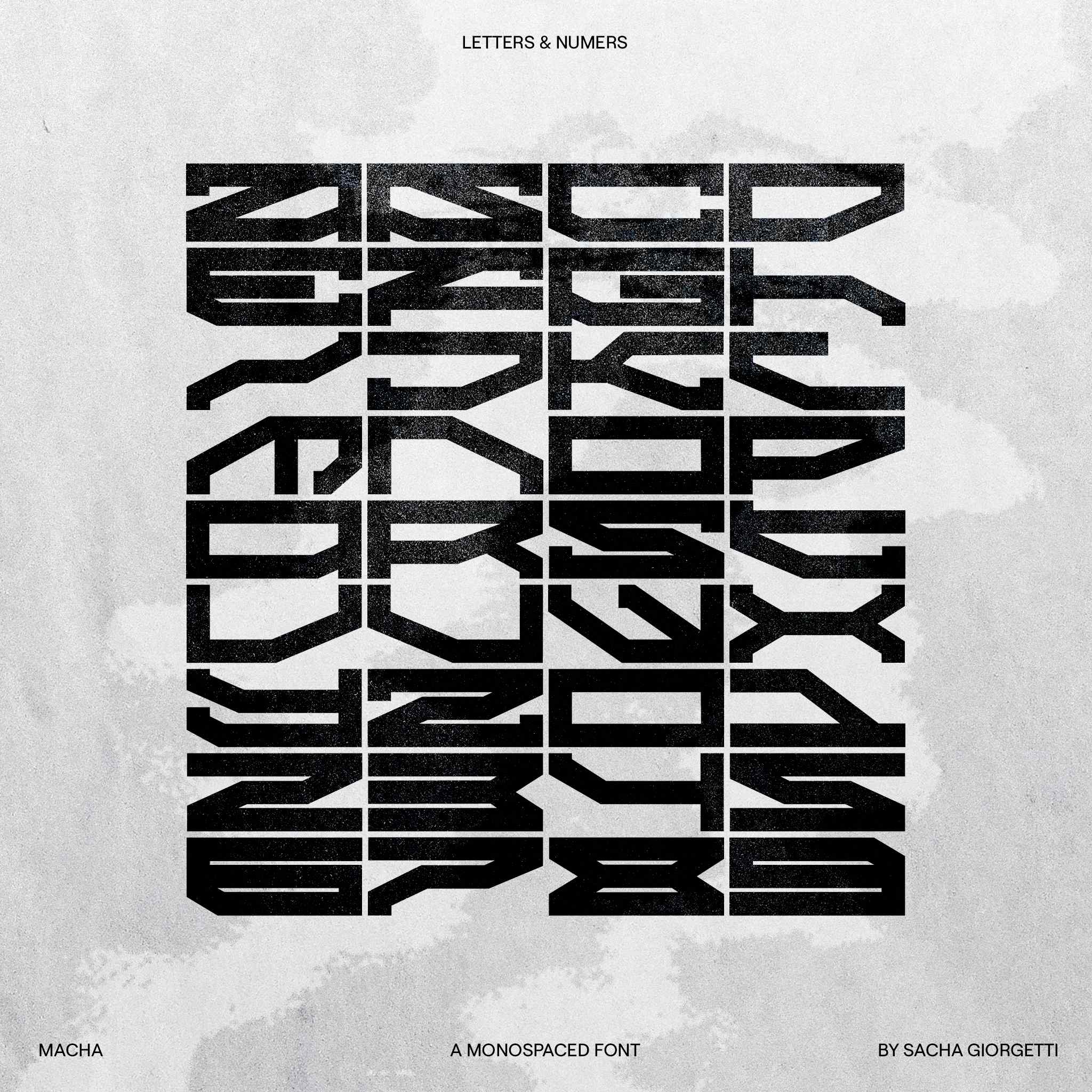macha font preview - main display