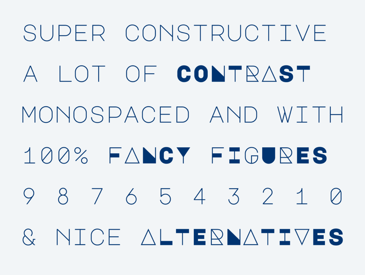 major-mono-display font preview - main display