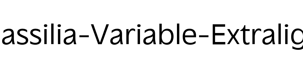 massilia-variable font preview - main display