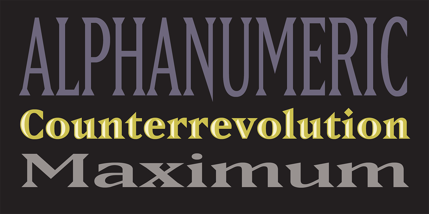 matrix-ii font preview - main display